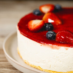 Cheese cake de frutos rojos o frutilla