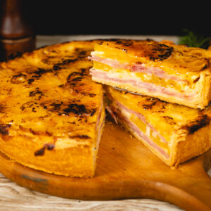 Tarta de jamón y ananá entera